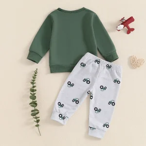Toddler Boys Outfit Dinosaur Print Short Sleeve T-Shirts set